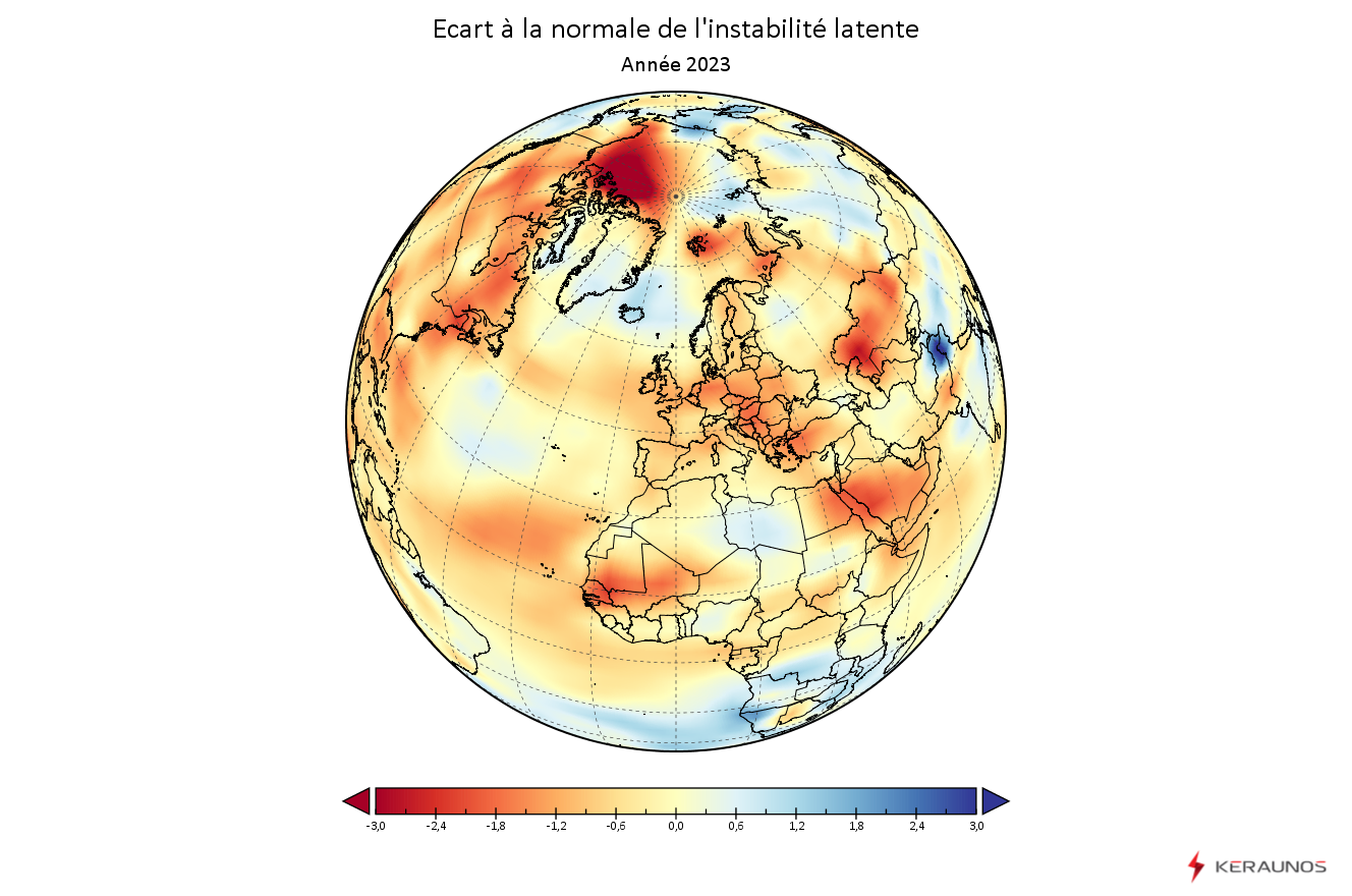  Les orages en France en 2023 : bilan national d'une année modérément orageuse