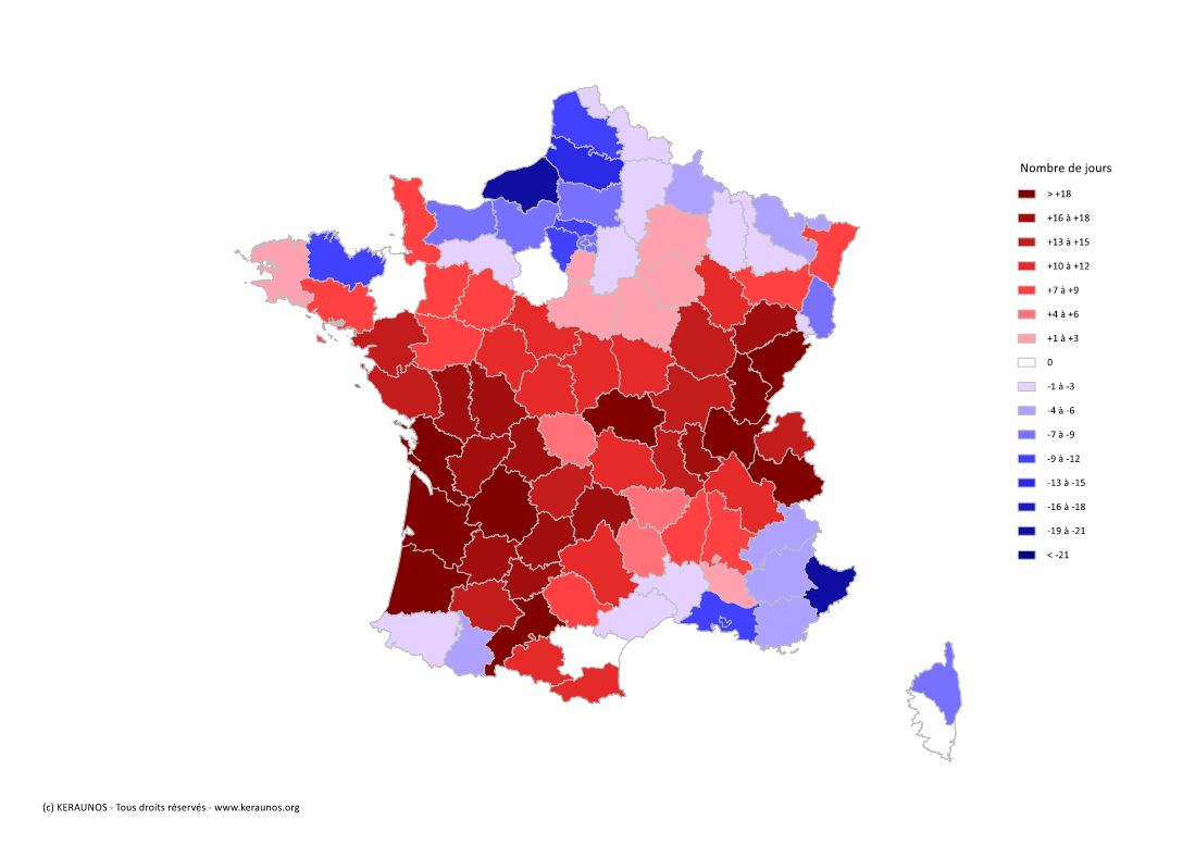  Les orages en France en 2023 : bilan national d'une année modérément orageuse