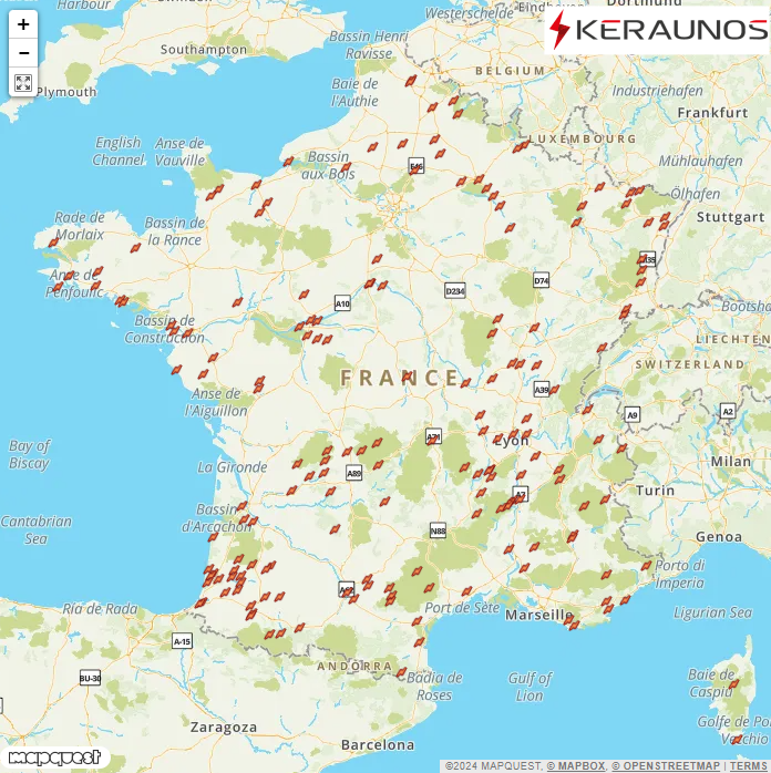  Les orages en France en 2023 : bilan national d'une année modérément orageuse