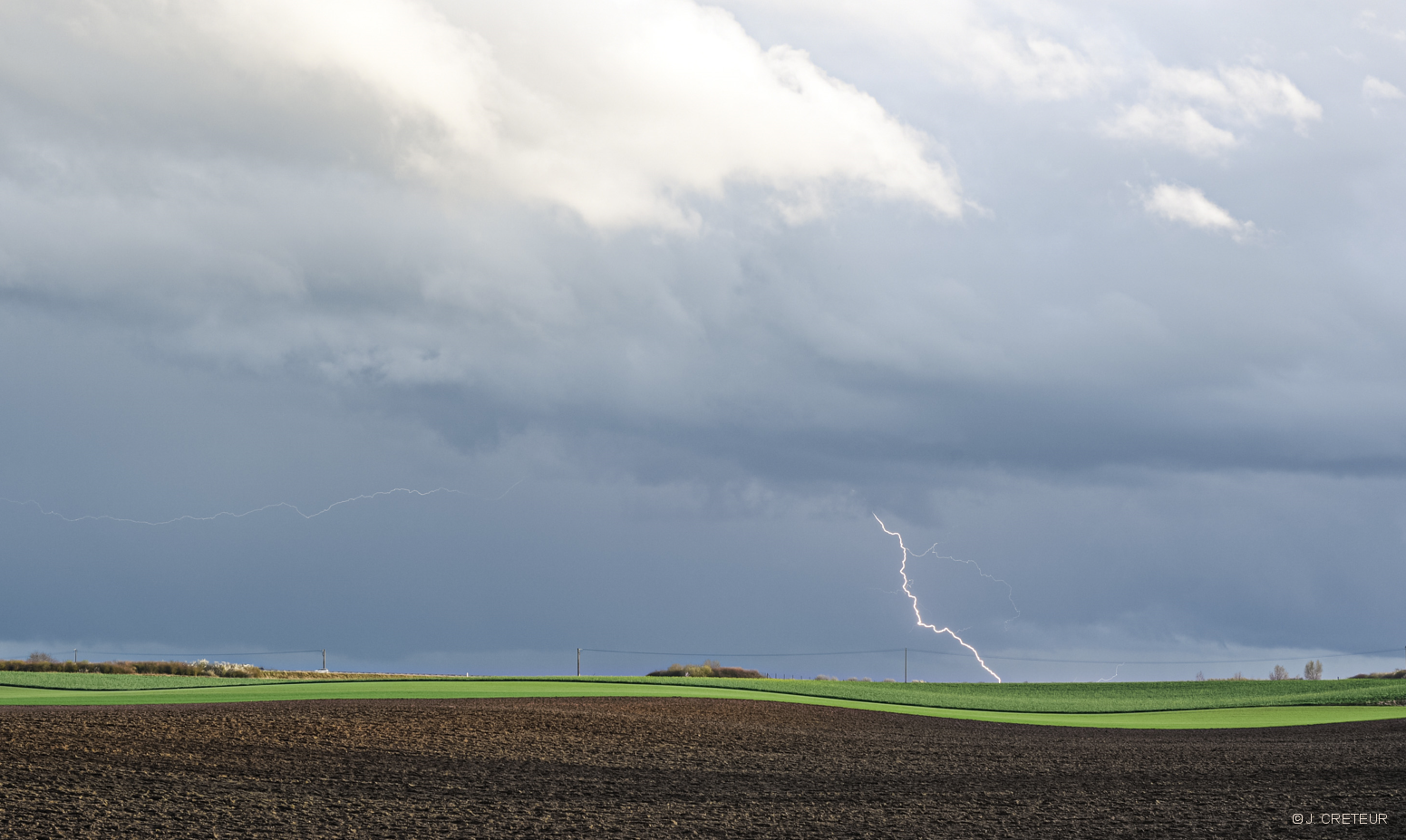 Nombreux orages et chutes de grêle ce 15 mars dans la moitié nord du pays