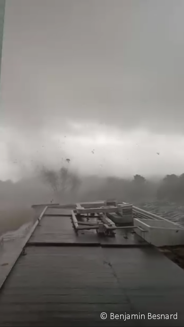 Tornade à Tours (Indre-et-Loire) ce lundi matin