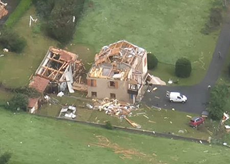 Phénomène venteux destructeur dans la Loire le 1er juin