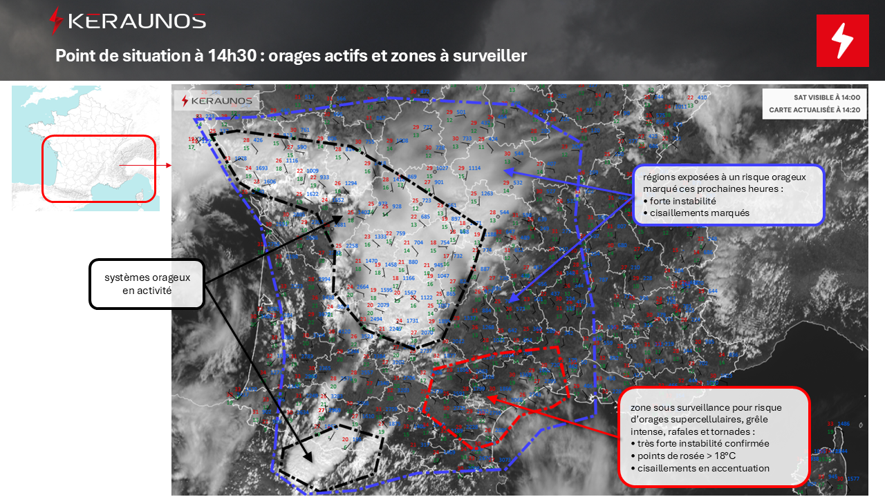 Tornade au sud de Carcassonne (Aude) ce lundi 24 août