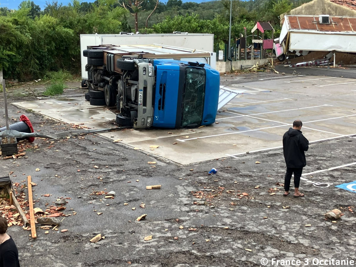 Tornade au sud de Carcassonne (Aude) ce lundi 24 août