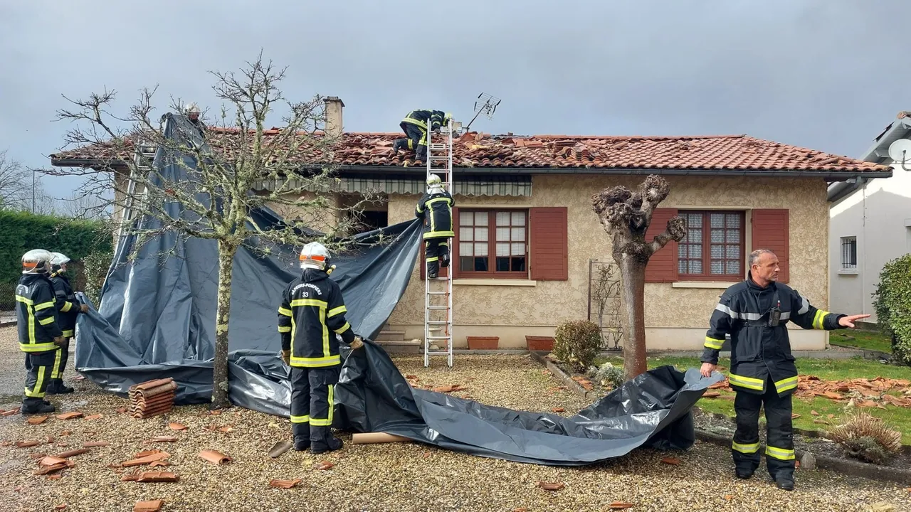Tornade à Mios (Gironde) ce samedi 31 janvier 2026