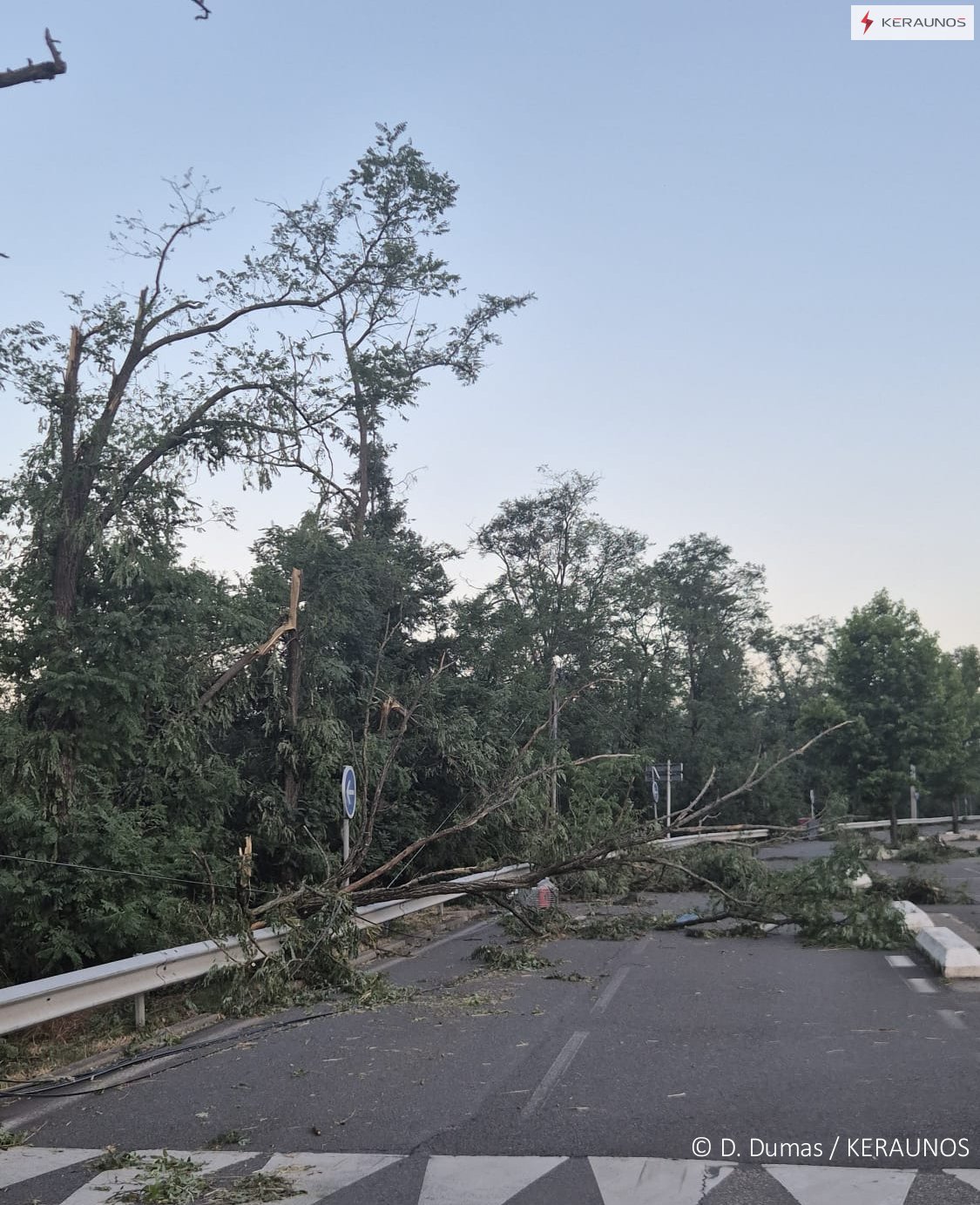 Tornade au nord de Saint-Etienne (Loire) ce jeudi 16 juillet