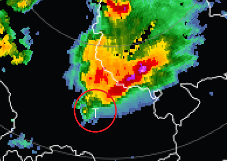 Tornade au nord de Saint-Etienne (Loire) ce jeudi 16 juillet