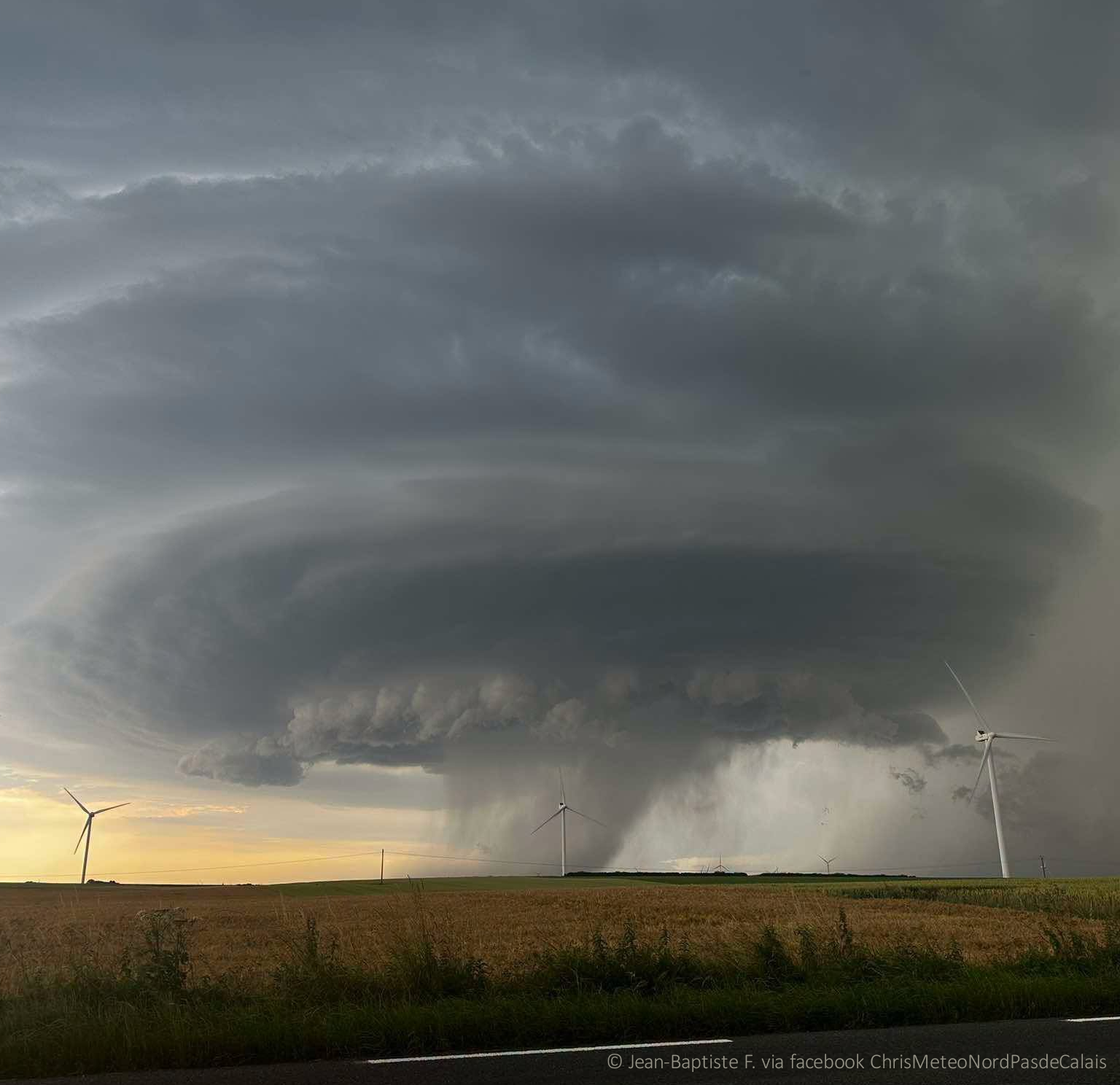 Supercellules et grêle dans le Nord le 18 juin