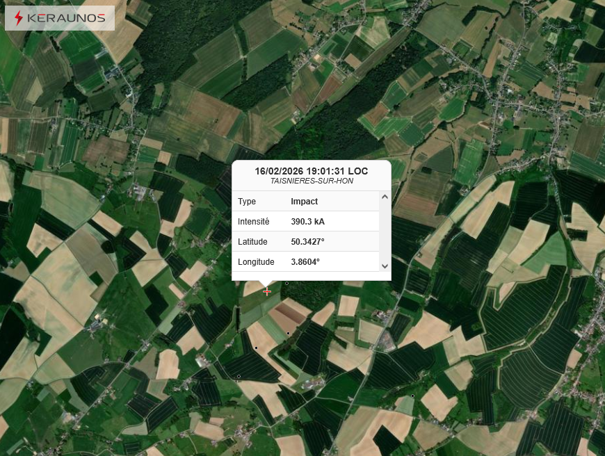 Bilan foudre de février : des impacts surtout présents dans le sud-ouest et le nord-est du pays
