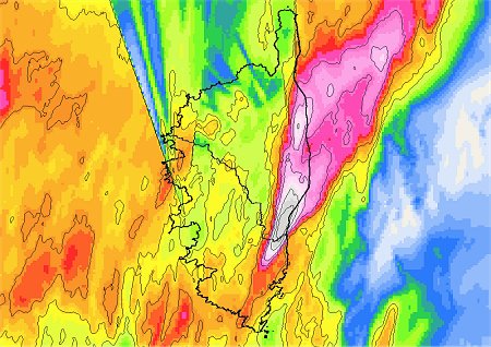 Orage diluvien dans la région de Solenzara le 20 octobre
