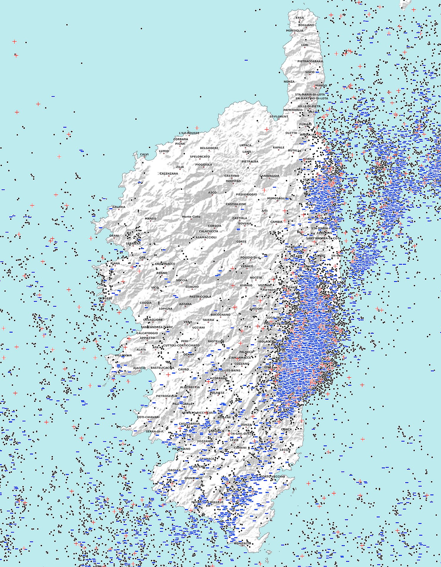 Orage diluvien dans la région de Solenzara le 20 octobre