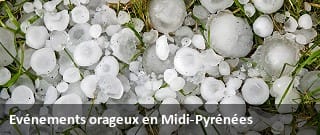 Evénéments orageux remarquables en Midi-Pyrénées.