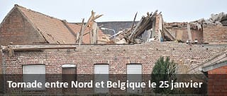 Tornade EF2 d'Halluin (Nord) et Rekkem (Belgique) le 25 janvier 2014.