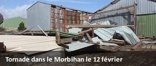Tornade EF1 de Kergrist (Morbihan) le 12 février 2014.