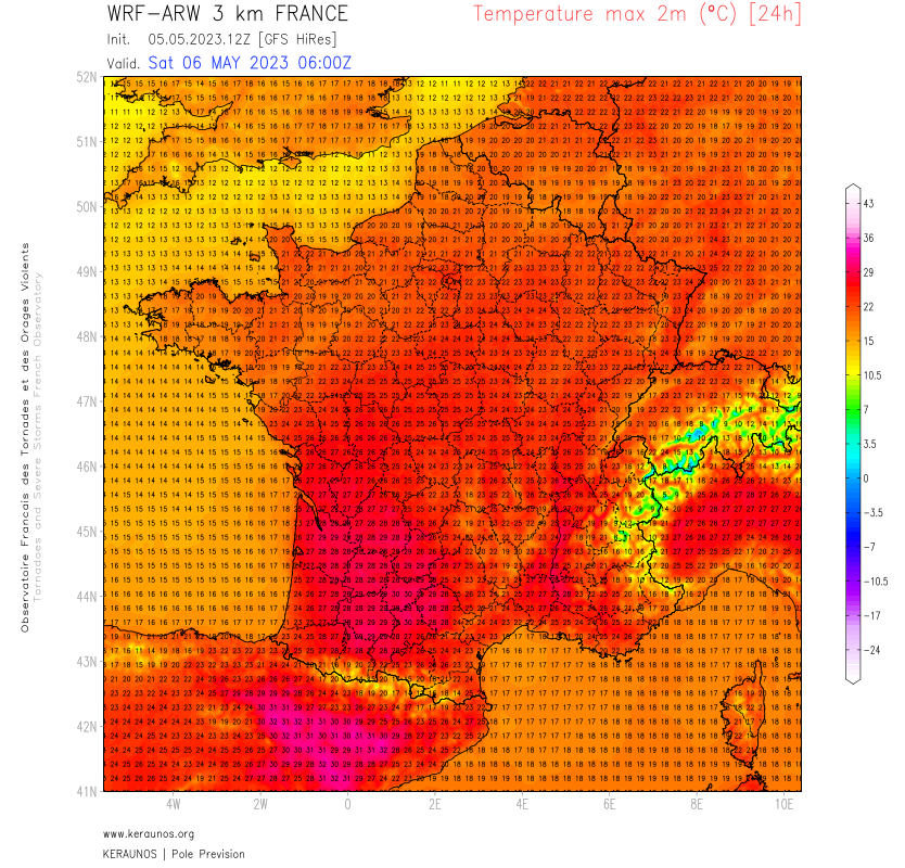 <p>Nouvelle journée chaude sur les deux tiers sud demain samedi avant une dégradation orageuse dans le courant de l'après-midi par l'ouest. Localement 30°C possibles dans le sud-ouest.</p>