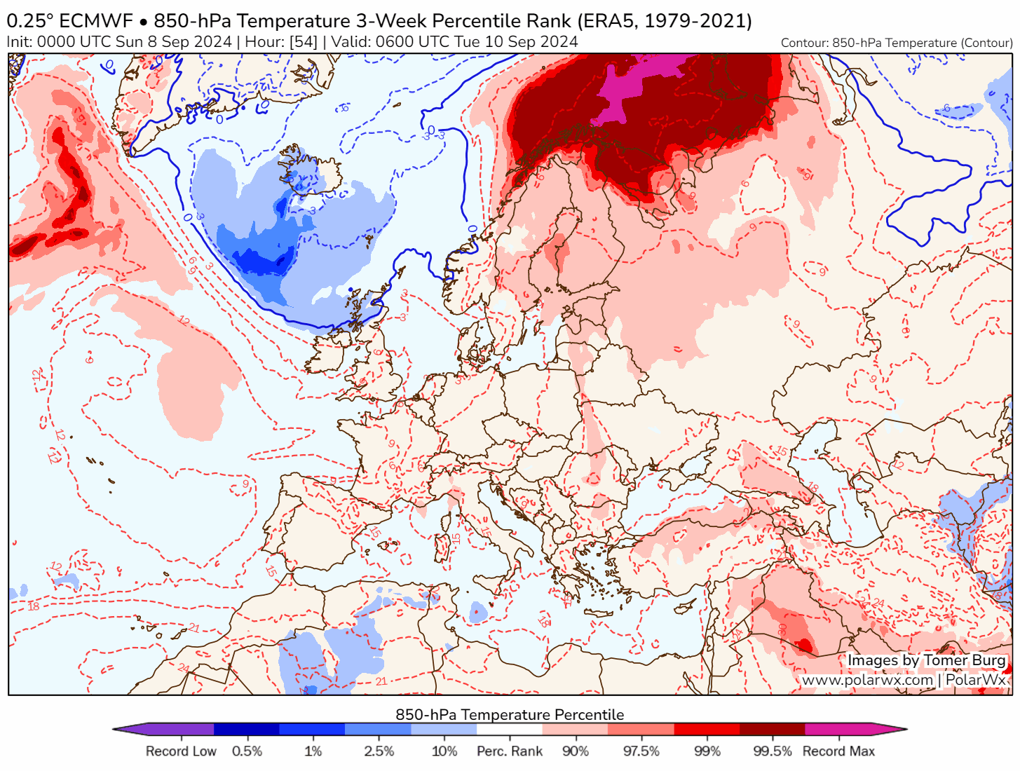 Une descente d'air froid remarquable est pr&eacute;vue entre mercredi et samedi la semaine prochaine, jusqu'au sud de la M&eacute;diterran&eacute;e occidentale. Si la masse d'air mod&eacute;lis&eacute;e pour l'heure n'est pas record, les temp&eacute;ratures vont accuser une baisse tr&egrave;s sensible, avec des valeurs parfois plus de 10&deg;C sous la normale.