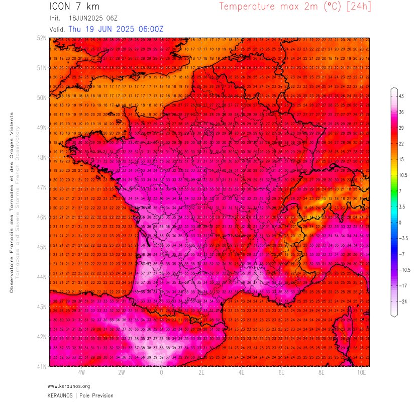 La chaleur s'accentuera demain jeudi avec le seuil des tr&egrave;s fortes chaleurs qui sera franchi dans le sud, voire m&ecirc;me jusqu'au Val de Loire localement. Jusqu'&agrave; 37&deg;C possibles localement en Aquitaine et basse vall&eacute;e du Rh&ocirc;ne.