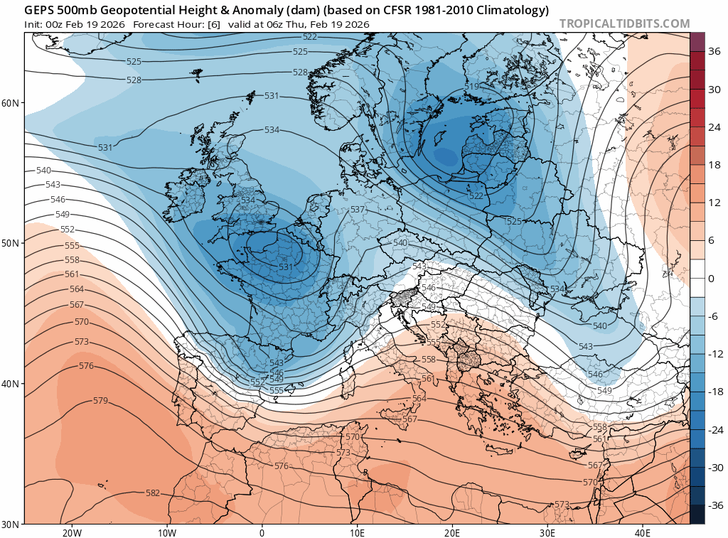 L'accalmie se confirme pour la fin de semaine et la semaine prochaine avec une dominante enfin anticyclonique. La douceur va s'installer et les perturbations ne tenteront que des incursions peu actives sur le nord du pays. Les crues en cours sont toutefois lentes et vont se poursuivre dans les secteurs &agrave; faible pente ces prochains jours.