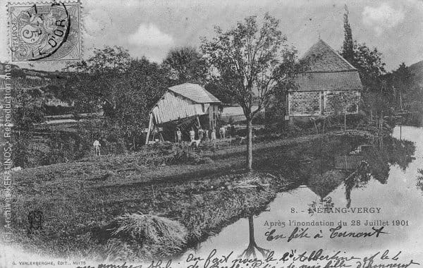 L'ETANG-VERGY (Côte-d'Or) - Après l'inondation du 28 juillet 1901