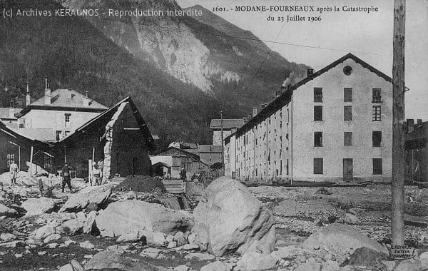 FOURNEAUX (Savoie) - Après la catastrophe du 23 juillet 1906