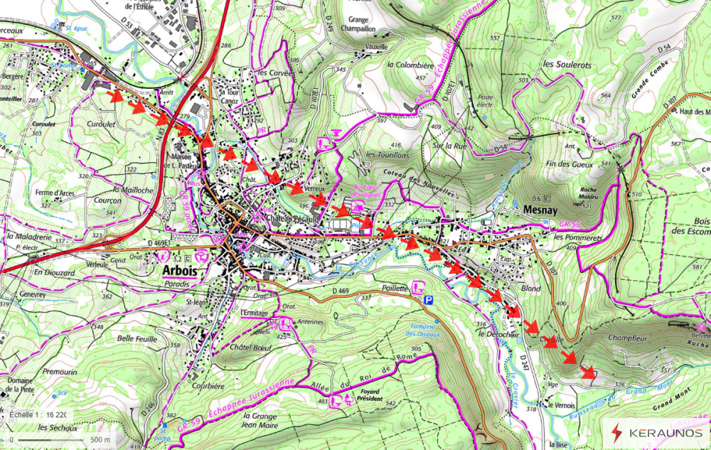 Tornade EF1 à Arbois (Jura) le 29 juillet 1769