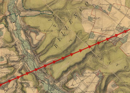 Tornade EF2 à Ardouval (Seine-Maritime) le 20 juillet 1848