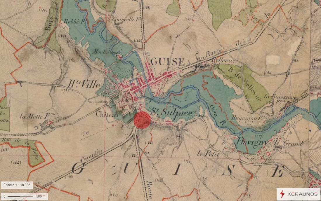 Tornade EF2 à Guise (Aisne) le 25 mars 1836