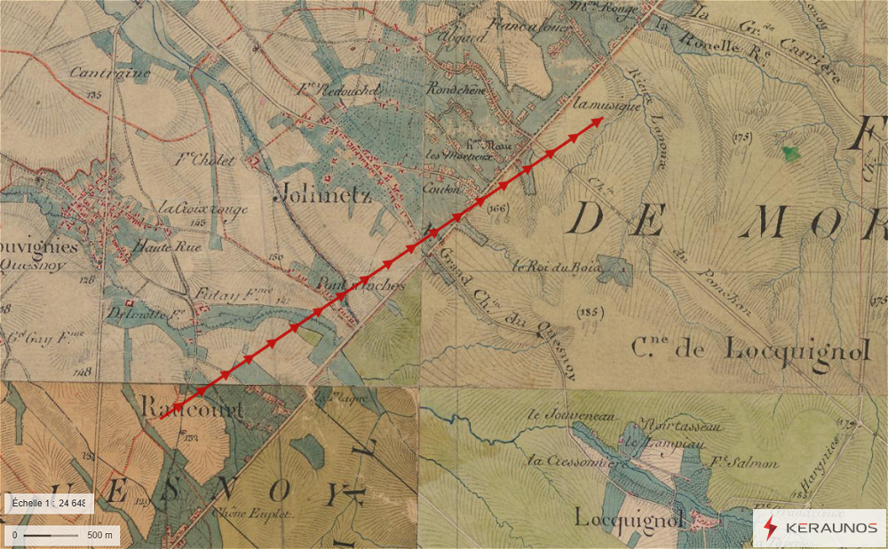 Tornade EF2 à Raucourt-au-Bois (Nord) le 26 juillet 1849