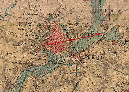 Tornade EF1 à Saint-Quentin (Aisne) le 6 septembre 1838