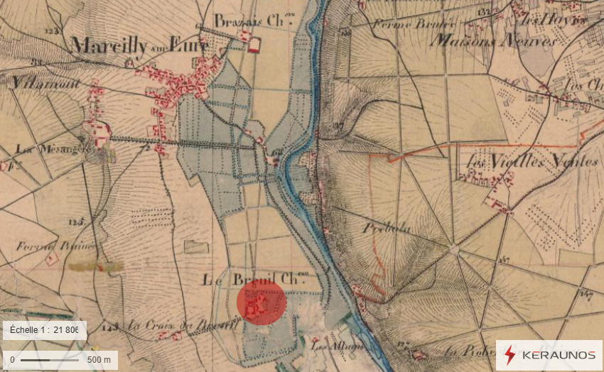 Tornade EF1 à Marcilly-sur-Eure (Eure) le 20 juillet 1883