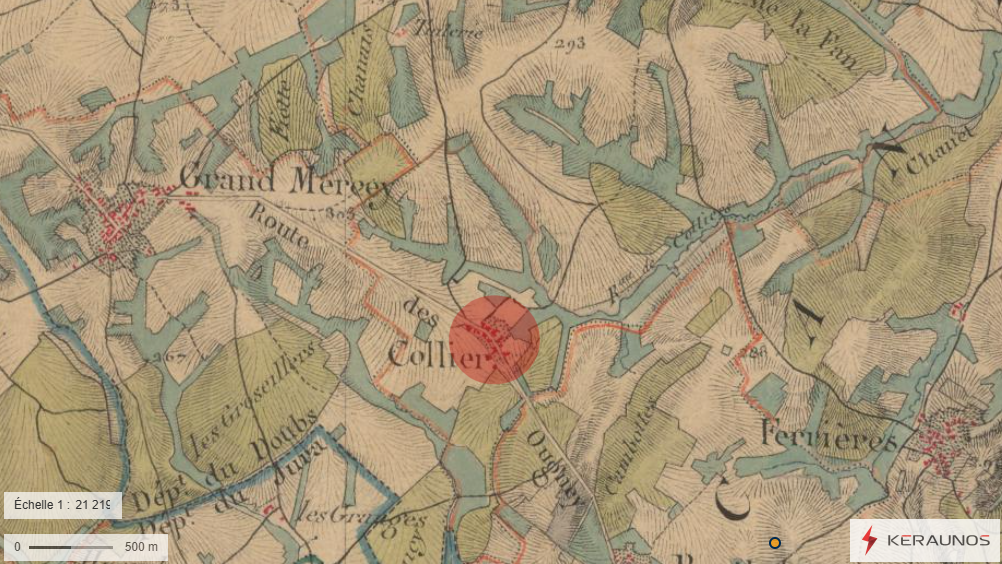 Tornade EF1 à Mercey-le-Grand (Doubs) le 12 février 1893