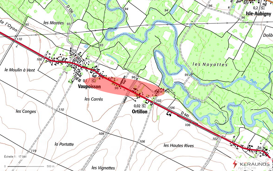 Tornade EF1 à Vaupoisson (Aube) le 18 juin 1897