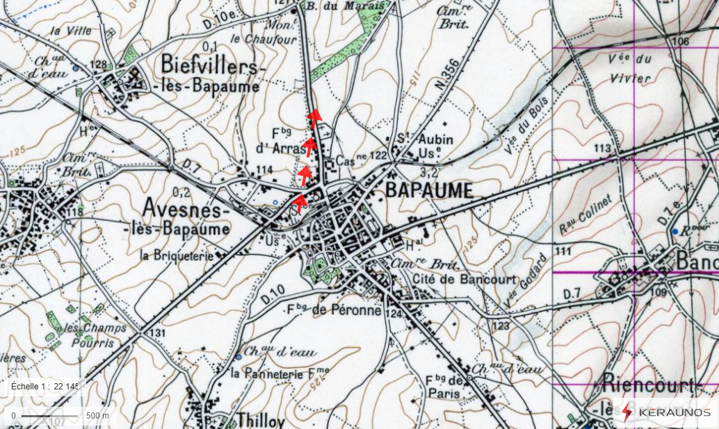 Tornade EF0 à Bapaume (Pas-de-Calais) le 15 juillet 1937