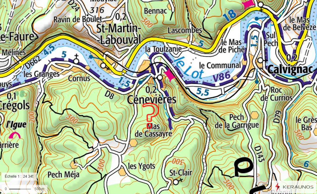 Tornade EF1 à Cénevières (Lot) le 1er août 1901