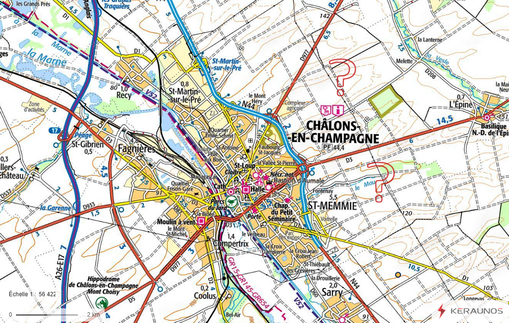 Tornade EF0 près de Châlons-en-Champagne (Marne) le 27 août 1916