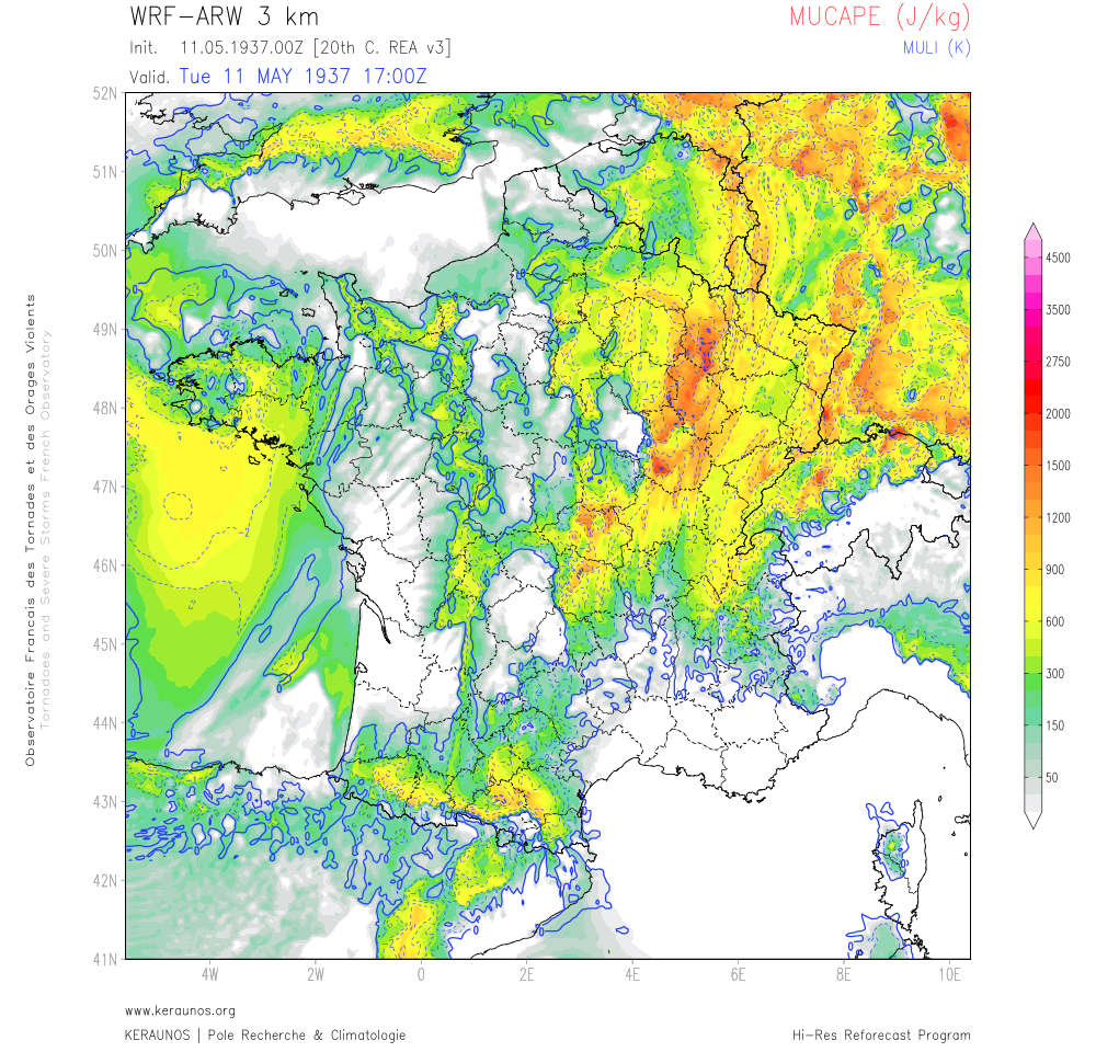 Tornade EF2 à Echenon (Côte-d'Or) le 11 mai 1937