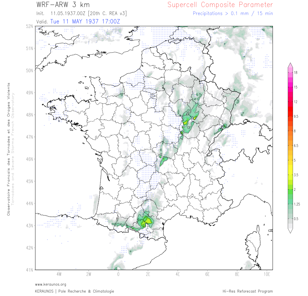 Tornade EF2 à Echenon (Côte-d'Or) le 11 mai 1937