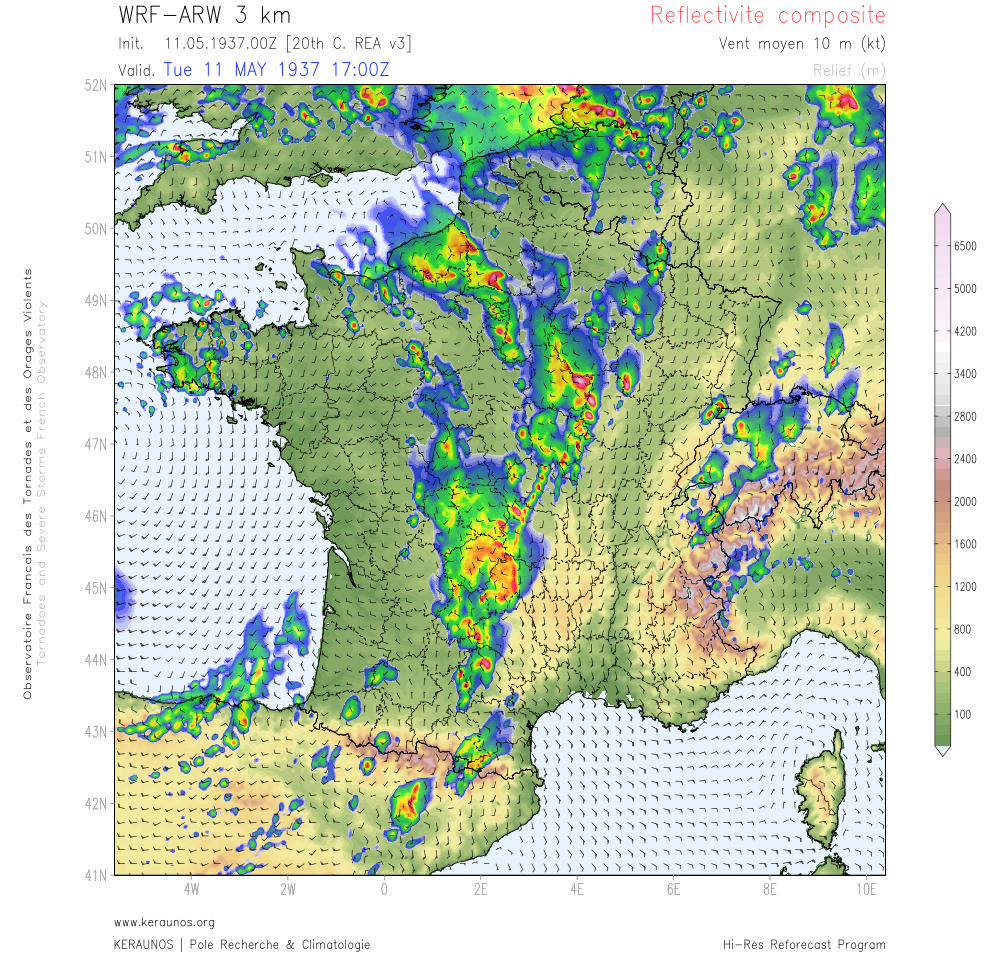 Tornade EF2 à Echenon (Côte-d'Or) le 11 mai 1937