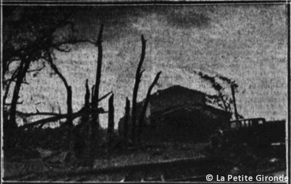 Tornade EF2 à Jau-Dignac-et-Loirac (Gironde) le 8 novembre 1931