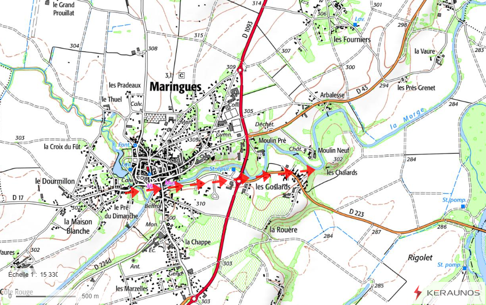 Tornade EF1 à Maringues (Puy-de-Dôme) le 18 février 1914