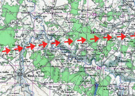 Tornade EF2 à Nieul-le-Virouil (Charente-Maritime) le 17 mars 1934