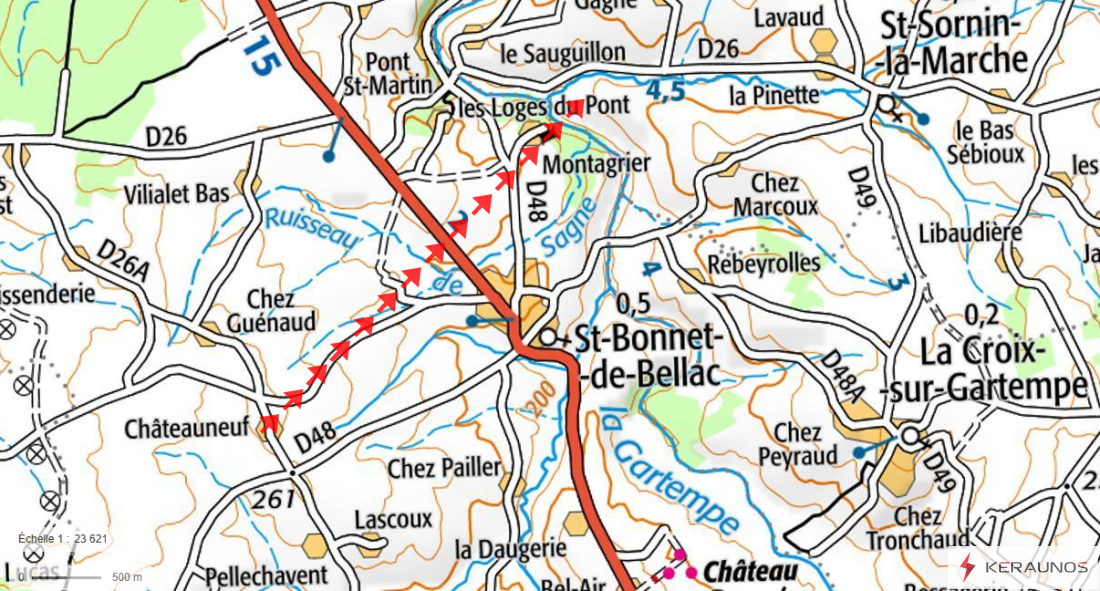 Tornade EF1 à Saint-Bonnet-de-Bellac (Haute-Vienne) le 5 juillet 1930 