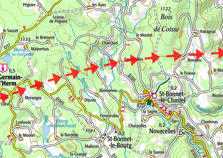 Tornade EF2 à Saint-Bonnet-le-Chastel (Puy-de-Dôme) en août 1914