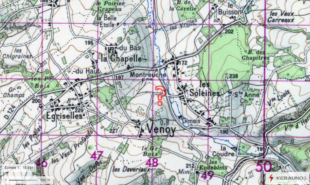 Tornade EF1 à Venoy (Yonne) le 5 juillet 1930