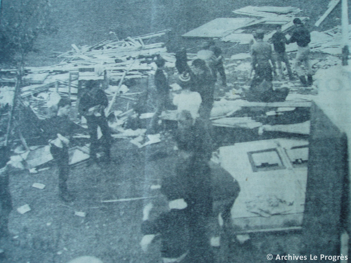 Tornade EF3 à Lajoux (Jura) le 2 août 1967
