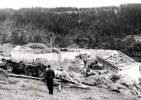Tornade EF3 à Lajoux (Jura) le 2 août 1967