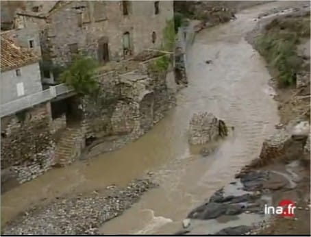 Inondations exceptionnelles à Cascastel-des-Corbières - INA