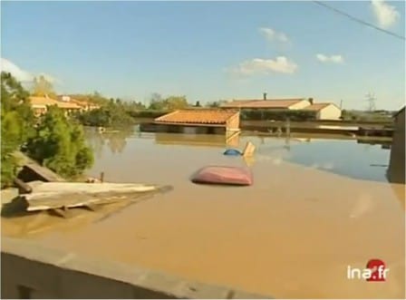 Inondations exceptionnelles à Cuxac-d'Aude - INA