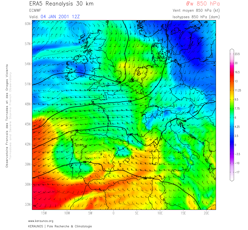 Tornade EF2 à Usseau (Vienne) le 4 janvier 2001