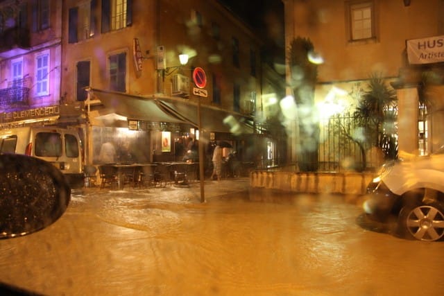 Inondations dans la région de St-Tropez (photographie Christophe FERRE)